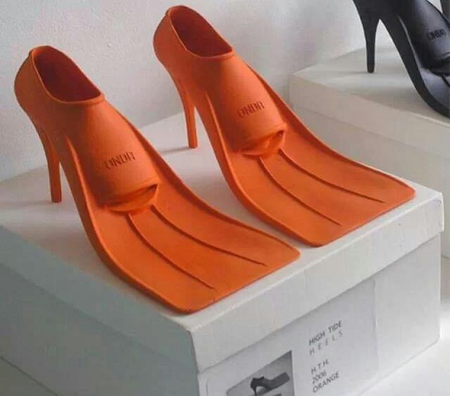 My funny orange shoes