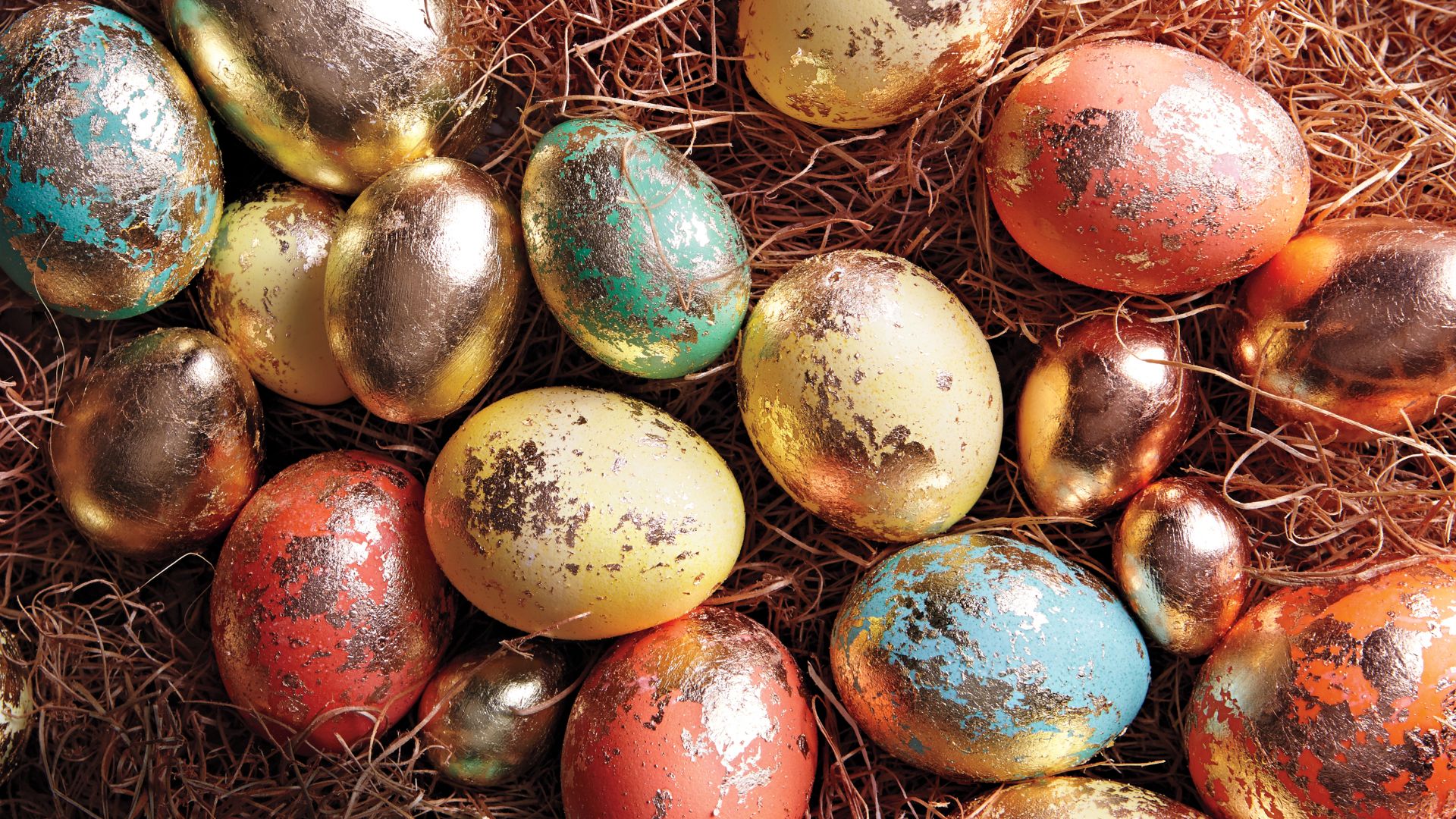 The Shabby chic easter eggs
