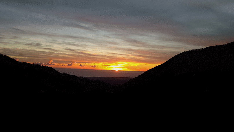 Il tramonto dal terrazzo di casa - Antona (MS) Tuscany, Italy I The sunset from Antona house's terrace